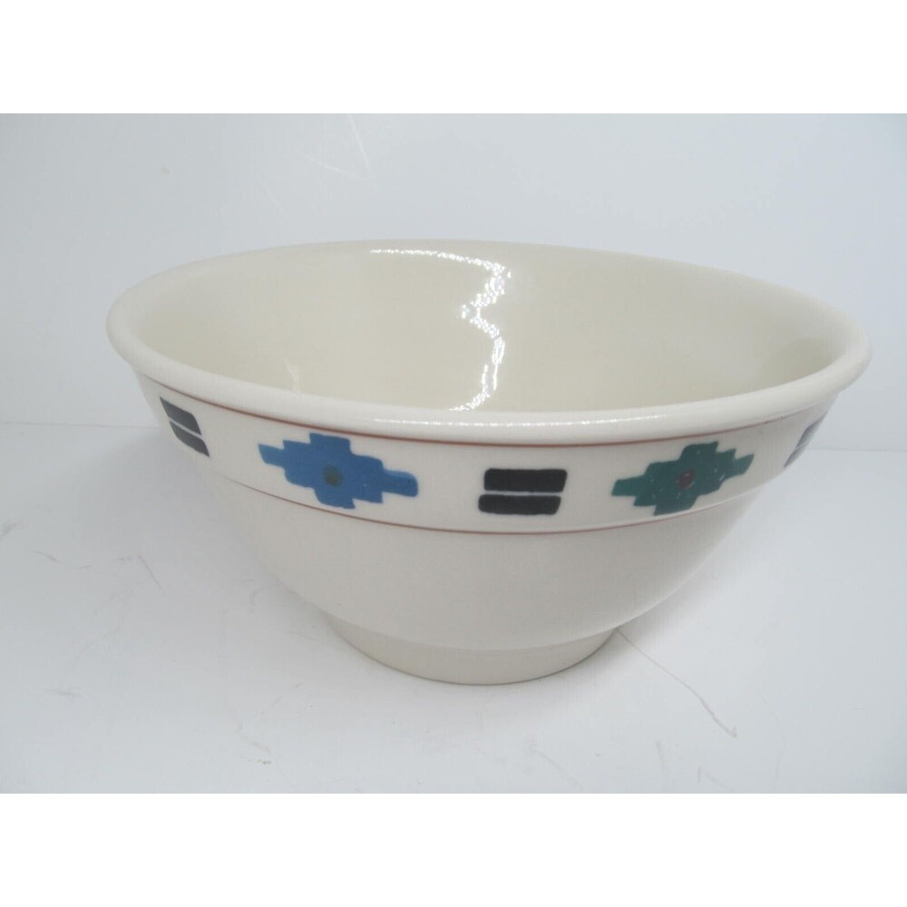 Hartstone "Cheyenne" Aztec Design 7" Wide X 3 7/8" High Mixing Bowl Made USA